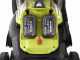 Ryobi RY18LMX40C-240 -Akku Rasenm&auml;her - 2x18V/4Ah - Schnittbreite 40 cm