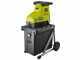 Ryobi RSH3045U - Elektrischer H&auml;cksler - 55L Fangkorb - 45 mm Schnittdurchmesser - 3000 W