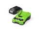 GREENWORKS G24SHT - Akku-Grasschere - Heckenschere - 24V/2.0 Ah