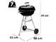 Weber Compact Kettle 47 - Holzkohlegrill - Grillrost 47 cm