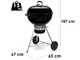 Weber Kettle E-5730 BLK - Kohlegrill - Durchmesser des Grillrosts 57 cm