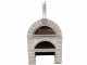 AgriEuro PULCINELLA STONE - Holzbackofen f&uuml;r den Au&szlig;enbereich - grau - 80X60 - 4 Pizzen
