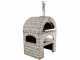 AgriEuro PULCINELLA STONE - Holzbackofen f&uuml;r den Au&szlig;enbereich - grau - 80X60 - 4 Pizzen
