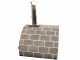 AgriEuro FAMILY STONE - Holzbackofen f&uuml;r den Au&szlig;enbereich - grau - 4 Pizzen - 80X60
