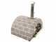 AgriEuro FAMILY STONE - Holzbackofen f&uuml;r den Au&szlig;enbereich - grau - 4 Pizzen - 80X60