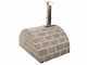 AgriEuro FAMILY STONE - Holzbackofen f&uuml;r den Au&szlig;enbereich - grau - 4 Pizzen - 80X60
