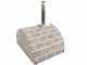 AgriEuro FAMILY STONE - Holzbackofen f&uuml;r den Au&szlig;enbereich - grau - 4 Pizzen - 80X60