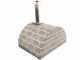 AgriEuro FAMILY STONE - Holzbackofen f&uuml;r den Au&szlig;enbereich - grau - 4 Pizzen - 80X60
