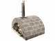 AgriEuro FAMILY STONE - Holzbackofen f&uuml;r den Au&szlig;enbereich - grau - 4 Pizzen - 80X60