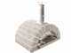 AgriEuro FAMILY STONE - Holzbackofen f&uuml;r den Au&szlig;enbereich - grau - 4 Pizzen - 80X60