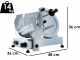 FAC F 250 R - Aufschnittmaschine mit Messer 250 mm - mit zu desinfizierenden Teilen - Schleifger&auml;t