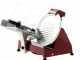 FAC F 300 R ROT - Schwerkraft-Aufschnittmaschine  - Messer 300 mm - aus lackiertem Aluminium