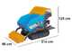 Raupendumper EuroMech EM500H-Dump &amp; Shovel - 500 kg Dumper Mulde mit hydraulischem Kippsystem mit Schaufel