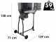 BullMach BM-LS-E 7 H - Liegender 2-in-1 Holzspalter mit Elektromotor - Schubkraft 7 T