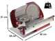 BERKEL Home Line HL250 ROT - Aufschnittmaschine mit Klinge aus verchromtem Stahl 250 mm