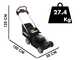 Akku-Rasenm&auml;her mit Radantrieb WORX NITRO WG749E - 2x20V/4Ah - 46 cm Schnittbreite
