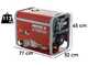 MOSA GE S-8000 BBT AVR EAS - Benzin-Stromerzeuger mit AVR-Regelung 6.4 KW - Dauerleistung 5.6 kW - 400V + ATS