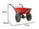 Geotech CAR 260T-100 - Akku-Schubkarre mit Traktorreifen - Akku 40V  6 Ah