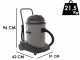 Comet CVP 278 P - Nass-/Trockensauger - 78 l - professionell