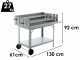 Royal Food CB 550S - Holzkohlegrill - mit doppeltem Grillrost aus Edelstahl