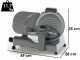 RGV Desy AF 250 F Silver - Aufschnittmaschine geh&auml;rtetes Messer 250mm - 140W