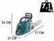 Elektrische Akku-Kettens&auml;ge Makita UC011G - Schwert 35 cm - Akku 4Ah 40V