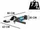 Makita DG001GT105 - Erdbohrer - 40V 5Ah - BOHRSPITZE NICHT ENTHALTEN