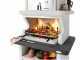 Palazzetti Balos - Kombi-Grillkamin mit Holzbackofen aus Betonstein