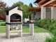 Palazzetti Ravello - Holz-Grillkamin aus Beton - Grillrost 68x40 cm