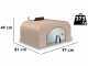 Palazzetti Easy Medium - Holzbackofen Pizzaofen - Innenraum: 77x65 cm - 4 Pizzen