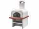 Pizzaofen Palazzetti Easy Large mit Unterbau - Holzbackofen - Innenraum 77x96 cm