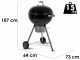 MasterCook Ketty 57 - Holzkohlegrill - Durchmesser des Grillrosts 57 cm