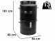 MasterCook Pit Barrel - Holzkohlegrill - Grilldurchmesser 47 cm