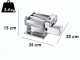 Marcato Ampiamotor - Elektrische manuelle Nudelmaschine aus Edelstahl 100W