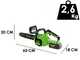 Greenworks GD24CS30 - Akku-Kettens&auml;ge 24V 4Ah - Schwert 30 cm