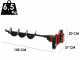 Einhell GP-EA 18/150 BL - Akku-Erdbohrer - 18V Motor - Bohrschnecke 80 cm im Lieferumfang - SOLO