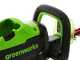 Elektrische Akku-Heckenschere Greenworks GD60HT66 60V - Schwert 66 cm- OHNE AKKU UND LADEGER&Auml;T