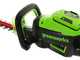 Elektrische Akku-Heckenschere Greenworks GD60HT66 60V - Schwert 66 cm- OHNE AKKU UND LADEGER&Auml;T