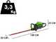 Elektrische Akku-Heckenschere Greenworks GD60HT66 60V - Schwert 66 cm- OHNE AKKU UND LADEGER&Auml;T