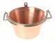 Elektrischer R&uuml;hrtopf f&uuml;r Polenta NuovaFac Cuoca Automatica aus geh&auml;mmertem Kupfer, Flachboden 4L - 5W