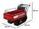 Raupendumper mit ausziehbarer Ladefl&auml;che AgriEuro Premium Ranger M570 H-E - Honda GX200 Motor - E-Starter