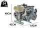 Benzin-Motorpumpe zum Spr&uuml;hen Comet MTP P40/20 SC 4T - Motor Honda GP 160 - f&uuml;r S&auml;uren und Chemikalien