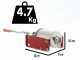 Manuelle Tisch-Wurstf&uuml;llmaschine rot Tre Spade Minnie - Kapazit&auml;t 3 kg