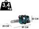 Elektrische Akku-Kettens&auml;ge Makita UC002GZ- Schwert 25 cm - AKKU UND LADEGER&Auml;T NICHT ENTHALTEN