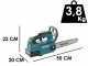 Akku-Kettens&auml;ge Makita UC006GZ 40 V - Carving-Schwert 25 cm - SOLO - OHNE AKKU UND LADEGER&Auml;T