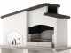 Palazzetti New Zealand 2 - Kombi-Grillkamin mit Holzbackofen aus Beton