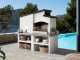 Palazzetti New Zealand 2 - Kombi-Grillkamin mit Holzbackofen aus Beton