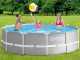 Intex Prisma Frame 26716NP - &Oslash;366x99 cm - Aufstellpool rund + Filterpumpe und Leiter