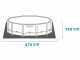 Intex Prisma Frame Greywood 26742NP - &Oslash;457x122 cm - Runder Pool