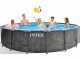 Intex Prisma Frame Greywood 26742NP - &Oslash;457x122 cm - Runder Pool